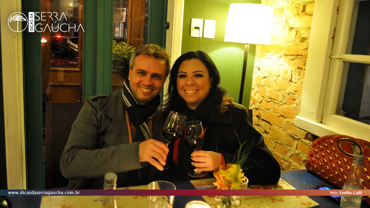 Celebrando com a esposa mais um aniversário de casamento no Bistrô Josephina