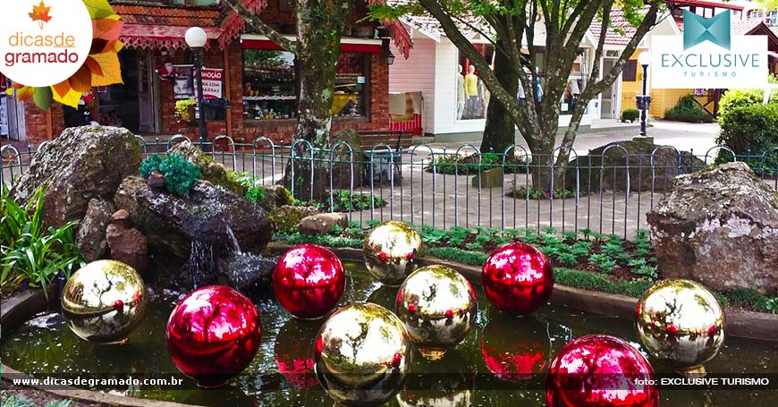 Praça Major Nicoletti já esbanja charme na decoração do Natal Luz de Gramado.