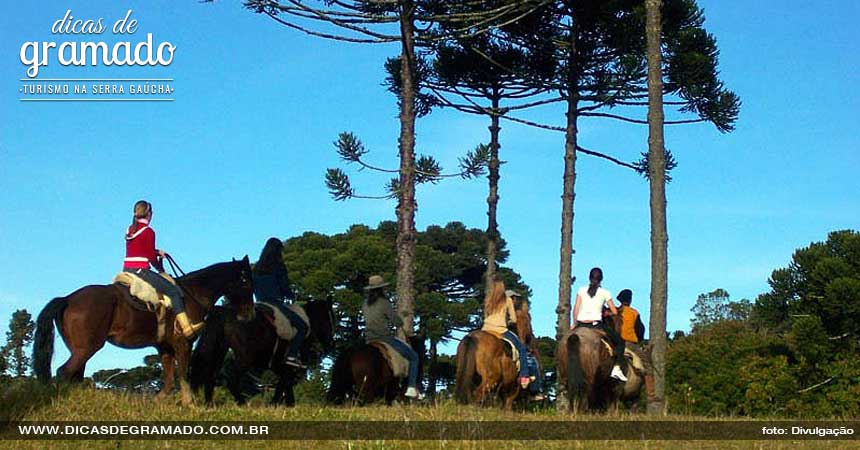 Passeio a cavalo no Hotel Fazenda Pampas