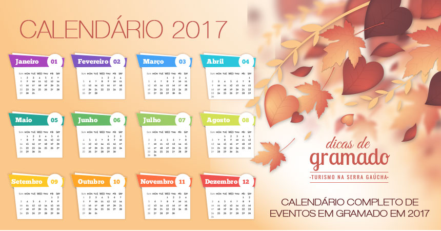 Calendário completo de eventos em Gramado em 2017