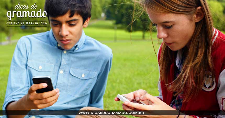 Adolescentes ficarão grudados no celular durante toda a viagem. Não lute contra isso. 