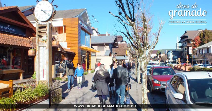 Tirem um dia livre sem atividades programadas. Apenas caminhem pela cidade de Gramado.