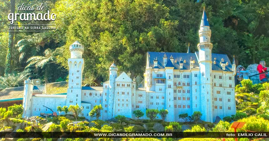 Miniatura do castelo Neuschwanstein da Alemanha.