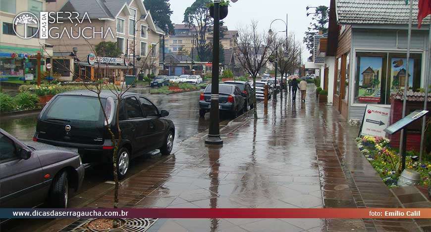 Gramado em dia chuvoso