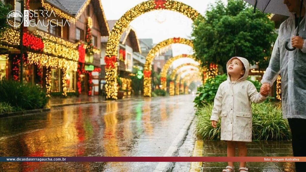 Gramado com crianças em dezembro