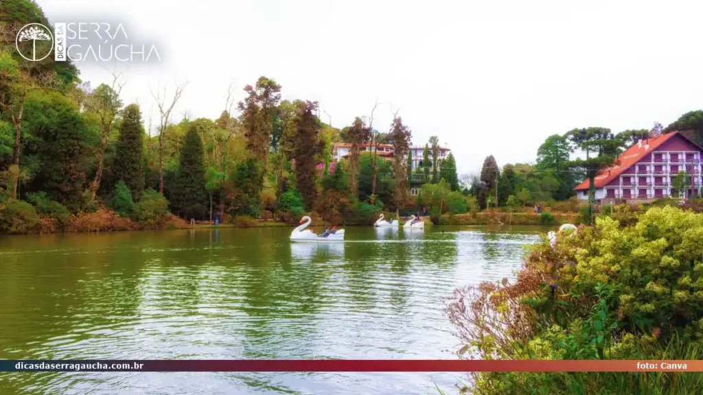 Lago Negro em Gramado em maio